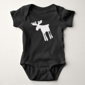 Älg / Moose Baby Strampler (Vorderseite)