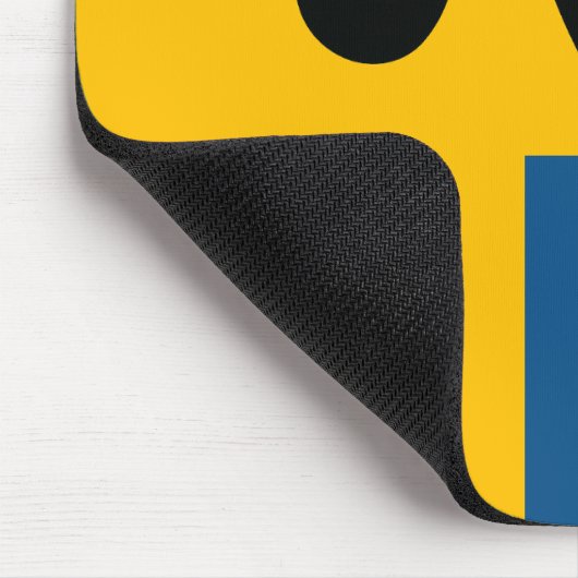 Älg / Moose med Svenska flaggan Mousepad (Ecke)