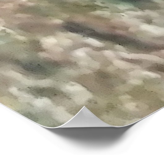 Algae eater in an aquarium. poster (Ecke)