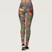 "Algaehuasca, "Druck-Leggings durch Dax + Haeckel Leggings (Rückseite)