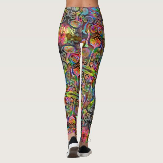 "Algaehuasca, "Druck-Leggings durch Dax + Haeckel Leggings (Rückseite)