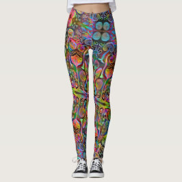"Algaehuasca, "Druck-Leggings durch Dax + Haeckel Leggings