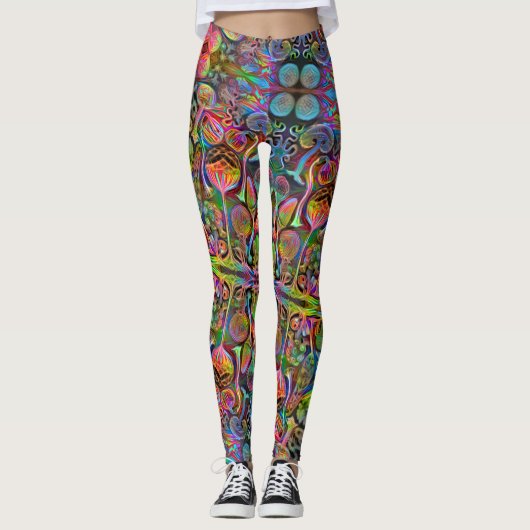 "Algaehuasca, "Druck-Leggings durch Dax + Haeckel Leggings (Vorderseite)