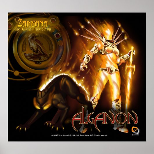 Alganon Zanyana Deity Poster (Vorne)