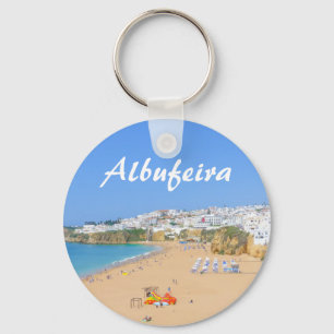 Algarve Albufeira Beach in Portugal Souvenir Schlüsselanhänger