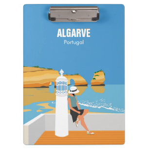 Algarve Beach Girl Reisen Vintag Klemmbrett