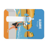 Algarve Beach Girl Reisen Vintag Magnet (Horizontal)