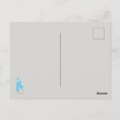 Algarve Beach Girl Reisen Vintag Postkarte (Rückseite)