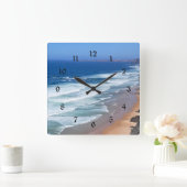 Algarve Beach, Portugal Quadratische Wanduhr (Zuhause)