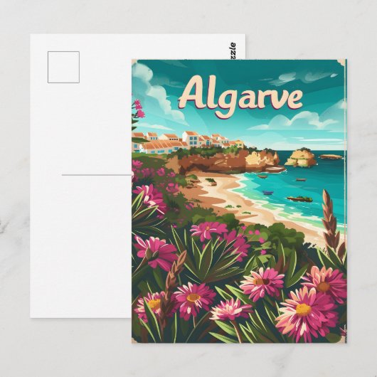 Algarve Coast Postkarte (Vorne/Hinten)