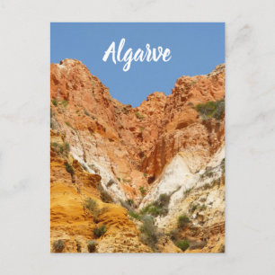 Algarve Falesia Rocks in Portugal Postkarte