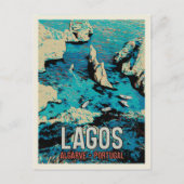 Algarve Lagos Küste Portugal Reise Postkarte (Vorderseite)