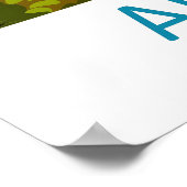 Algarve National Park Poster Travel Ski Vintage (Ecke)