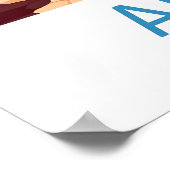 Algarve Park Vintage National Ski Travel Poster (Ecke)