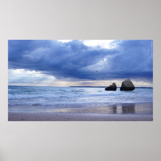 Algarve – Portugal – Beach – Strand – Sea – Meer Poster (Vorne)