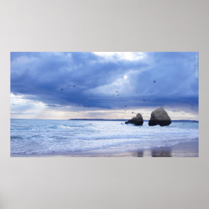 Algarve – Portugal – Beach – Strand – Sea – Meer Poster