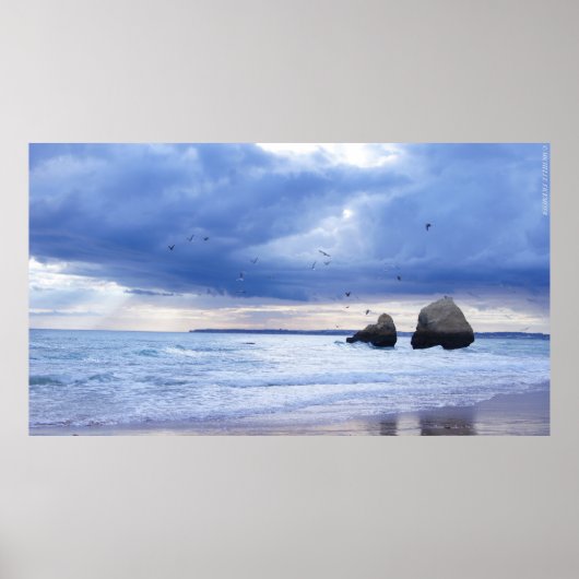 Algarve – Portugal – Beach – Strand – Sea – Meer Poster (Vorne)