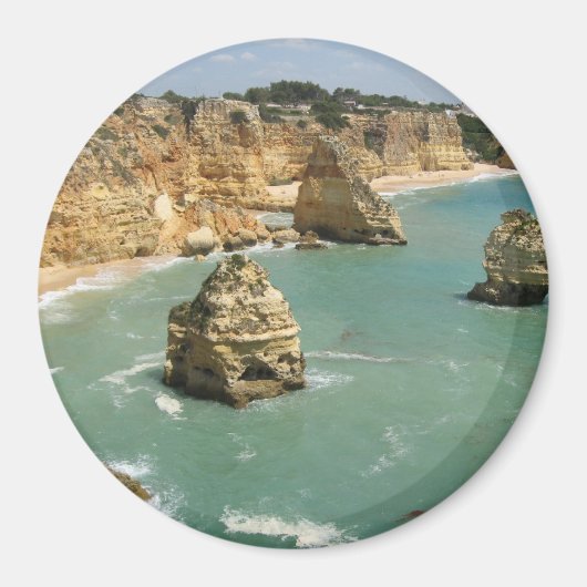 Algarve, Portugal, Benagil Strand und Felsen Magnet (Vorne)