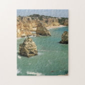 Algarve, Portugal, Benagil Strand und Felsen Puzzle (Vertikal)