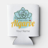 Algarve Portugal Blume Sukkulent Vintag Souvenir Dosenkühler (Rückseite)