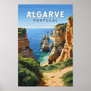 Algarve Portugal Reise Kunst Vintage Poster