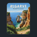 Algarve Portugal Reisen Art Vintag Magnet<br><div class="desc">Algarve Vektorgrafik Design. Die Algarve,  Portugals südlichste Region,  ist für ihre atlantischen Strände und Golfplätze bekannt.</div>