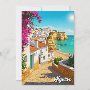 Algarve Portugal Reisen Feiertagskarte