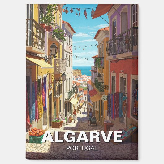 Algarve Portugal Reisen Magnet (Vorderseite)
