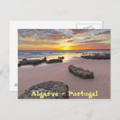 Algarve - Portugal. Sommersaison Postkarte (Vorne/Hinten)