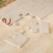 Algarve Portugal Strand mit roten Felsen Puzzle (Seite)