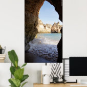 Algarve - Portugal - Strand - Strand - Meer - Meer Poster (Heimbüro)