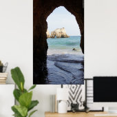 Algarve - Portugal - Strand - Strand - Meer - Meer Poster (Heimbüro)