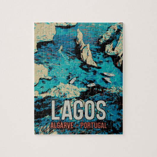 Algarve Portugal Vintage Puzzle (Vertikal)