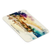 Algarve Portugal Wasserfarbenreise Magnet (Rechte Seite)