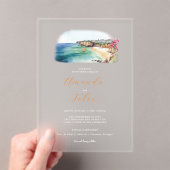 Algarve Portugal Wedding Acryleinladungen (Insitu (Handheld))