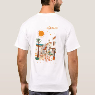 Algarve Portugal weiße Stadt Landschaft Kleidung T-Shirt
