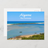 Algarve Ria Formosa Seascape in Portugal Postkarte (Vorne/Hinten)