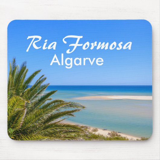 Algarve Ria Formosa Strand und Meer in Portugal Mousepad (Vorne)