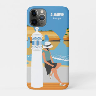 Algarve-Strand-Mädchen-Reise im Vintage-Stil Case-Mate iPhone Hülle