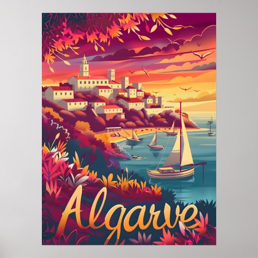 Algarve Sunset Poster (Vorne)