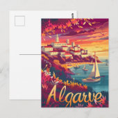 Algarve Sunset Postkarte (Vorne/Hinten)
