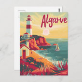 Algarve Vintag Postkarte (Vorne/Hinten)