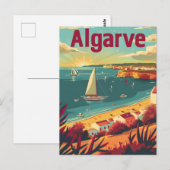 Algarve Vintage Postkarte (Vorne/Hinten)