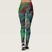 Algas ou corais do mar com efeito onda leggings (Rückseite)