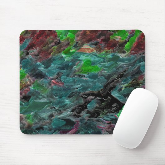 Algas ou corais do mar com efeito onda mousepad (Mit Mouse)