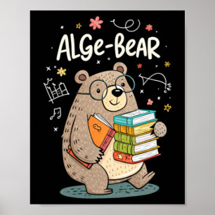 Alge-Bär Lustiger Algebra-Bär Poster