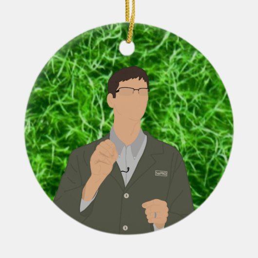 Alge Keramik Ornament (Vorne)