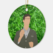 Alge Keramik Ornament (Links)