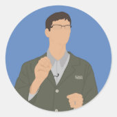 Alge Runder Aufkleber (Vorderseite)