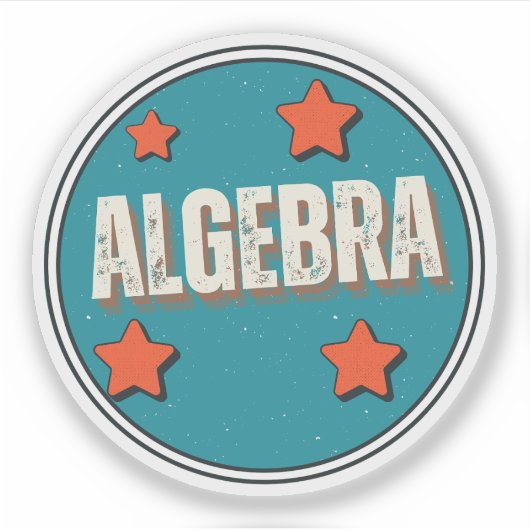 Algebra Aufkleber (Vorderseite)